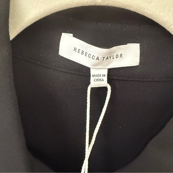 Rebecca Taylor Mia Top
Black Button-Up Shirt with Floral Details size XS NWT - Picture 4 of 8